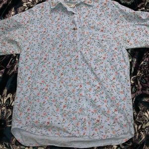 Vintage Floral Button Up
